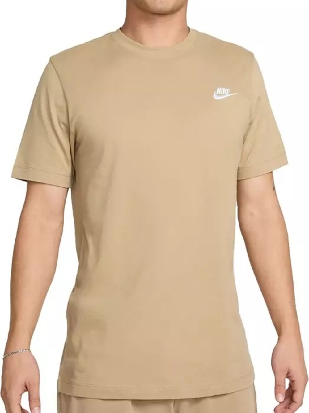Nike Men’s Short Sleeve Crewneck T-Shirt in Beige